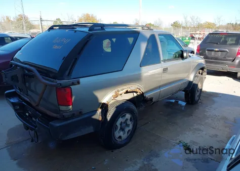 2002 Chevrolet Blazer Ls из США, поврежденный, VIN 1GNCT18W92K166941